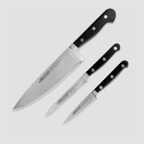Набор из 3-х кухонных ножей поварская тройка, серия Opera, ARCOS, Испания, Подарочный набор кухонных ножей