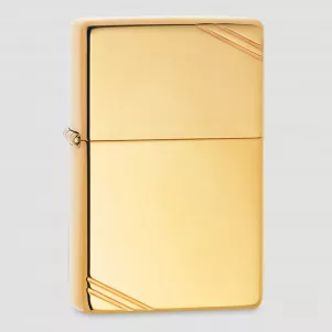 Зажигалка бензиновая Vintage High Polish Brass, ZIPPO, США, Зажигалки