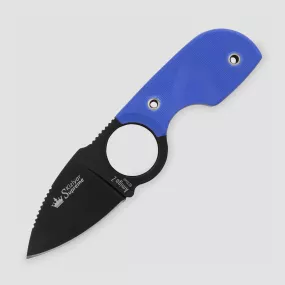 Нож с фиксированным клинком Amigo-Z, Titanium Nitride, сталь D2, синий, KIZLYAR SUPREME, Россия, 