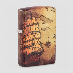 Зажигалка бензиновая Pirate Ship, ZIPPO, США, Зажигалки