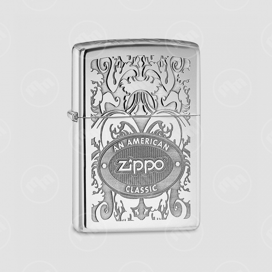 Зажигалка Classic Crown Stamp High Polish Chrome, ZIPPO, США