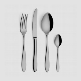 Набор столовых приборов на 6 персон, 24 предмета, цвет антрацит, серия Colombo, CRISTEMA, Португалия, CRISTEMA (Португалия)