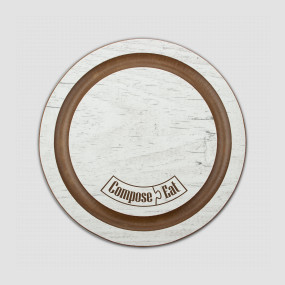 Подставка под кружку Бирдекель, круглая, диам. 95 мм, дуб белый, серия Fashion, ComposeEat, Россия, Кухонные аксессуары COMPOSE EAT