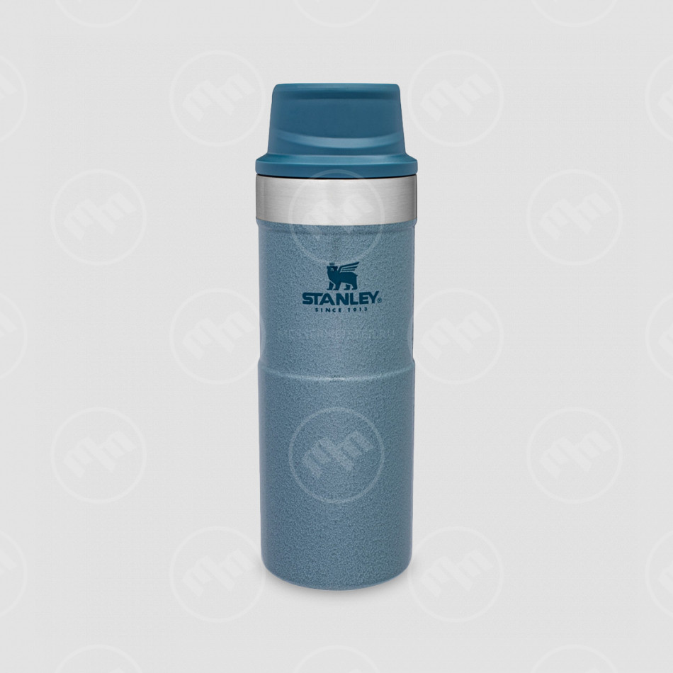 Термокружка Classic Trigger Action One Hand 2.0, объем: 350 мл, цвет: голубой, STANLEY, США