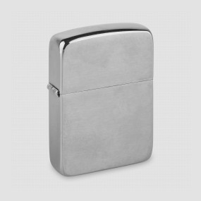 Зажигалка ZIPPO 1941 Replica с покрытием Brushed Chrome, латунь/сталь, серебристая, ZIPPO, США, Зажигалки