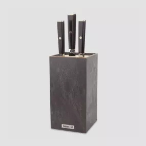 Набор кухонных ножей поварская тройка на магнитной подставке, серия Black Damascus, HEIMCUT, Россия, Наборы ножей HEIMCUT
