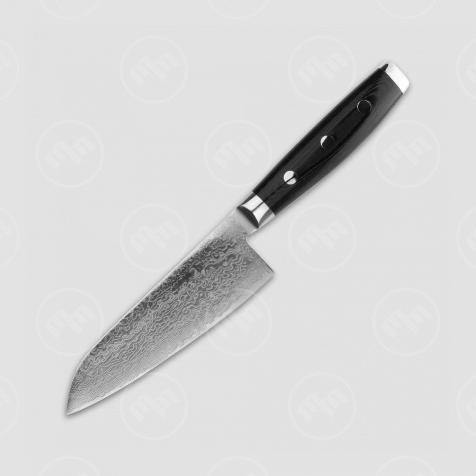 Нож кухонный Сантоку 12,5 см, Santoku, дамасская сталь, серия Gou, YAXELL, Япония