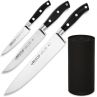 Набор из 3-х кухонных ножей с черной подставкой, серия Riviera, ARCOS, Испания_00795800063182308539.jpg