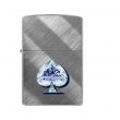 Зажигалка бензиновая Gleaming Spade Design Diagonal Weave, ZIPPO, США_00824780038242868479.jpg