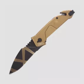 Нож складной MF1 BC With Belt Cutter, Desert Warfare, EXTREMA RATIO, Италия, Ножи c функцией стропореза