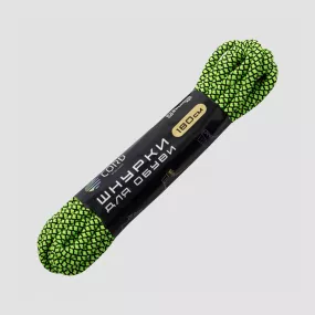 Шнурки из паракорда, 180 см, черно-зеленый, CORD, Россия, Шнурки CORD