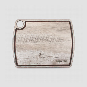 Доска разделочная композитная c желобом, 29х22см, дуб светлый, серия Fashion, ComposeEat, Россия, Разделочные доски COMPOSE EAT