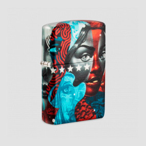 Зажигалка Tristan Eaton White Matte, ZIPPO, США, Зажигалки