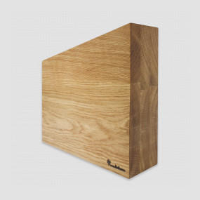 Подставка магнитная для 8-и ножей KS004SON, 18-24 х 26 х 7,5 см, дерево дуб, WOODINHOME, Россия, Подставки для ножей