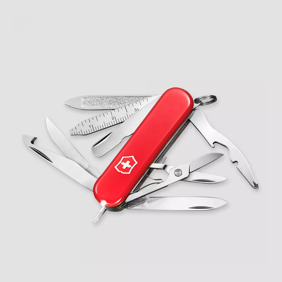 Нож швейцарский складной Midnight Mini Champ, 17 функций, 4 см, VICTORINOX, Швейцария