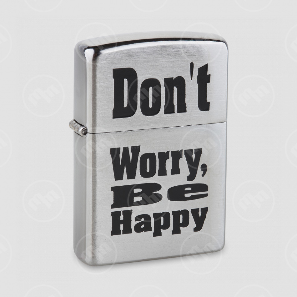 Зажигалка ZIPPO Don't worry, be happy, ZIPPO, США
