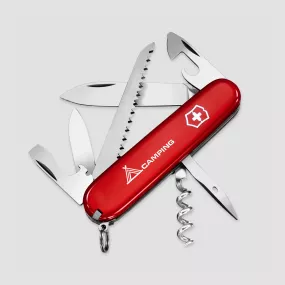 Нож швейцарский многофункциональный складной Camper, 13 функций, 7 см, VICTORINOX, Швейцария, Швейцарский нож