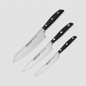Набор из 3-х кухонных ножей поварская тройка, серия Manhattan, ARCOS, Испания, Наборы ножей "Поварская тройка" 