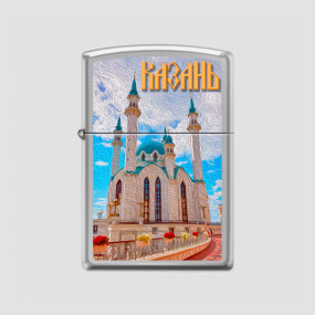 Зажигалка Казань High Polish Chrome, ZIPPO, США, Зажигалки