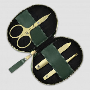 Набор маникюрный в кожаном футляре Gold, 3 предмета, зеленый, серия Beauty Premium, ZWILLING J.A. HENCKELS, Германия, ZWILLING J.A. HENCKELS (ГЕРМАНИЯ)