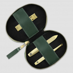 Набор маникюрный в кожаном футляре Gold, 3 предмета, зеленый, серия Beauty Premium, ZWILLING J.A. HENCKELS, Германия, ZWILLING J.A. HENCKELS (ГЕРМАНИЯ)