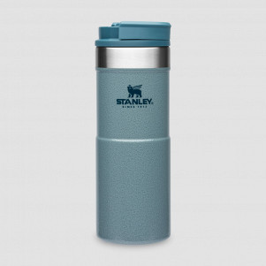 Термокружка Classic Neverleak, объем: 350 мл, материал: нержавеющая сталь 18/8, цвет: голубой, STANLEY, США, Classic