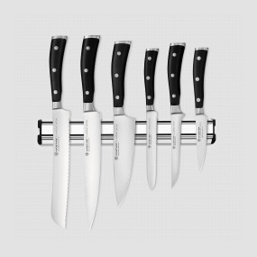 Набор из 6-ти кухонных ножей на магнитном держателе, серия Classic Ikon, WUESTHOF, Золинген, Германия, 
