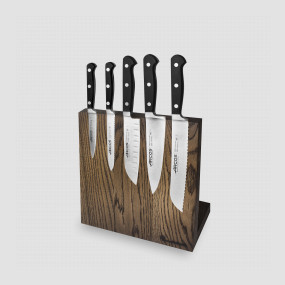 Набор из 5-ти кухонных ножей на подставке из дуба, серия Clasica, ARCOS, Испания, Наборы кухонных ножей