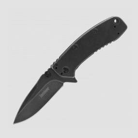Нож полуавтоматический складной Cryo 2 BlackWash, 8,6 см, KERSHAW, США, 