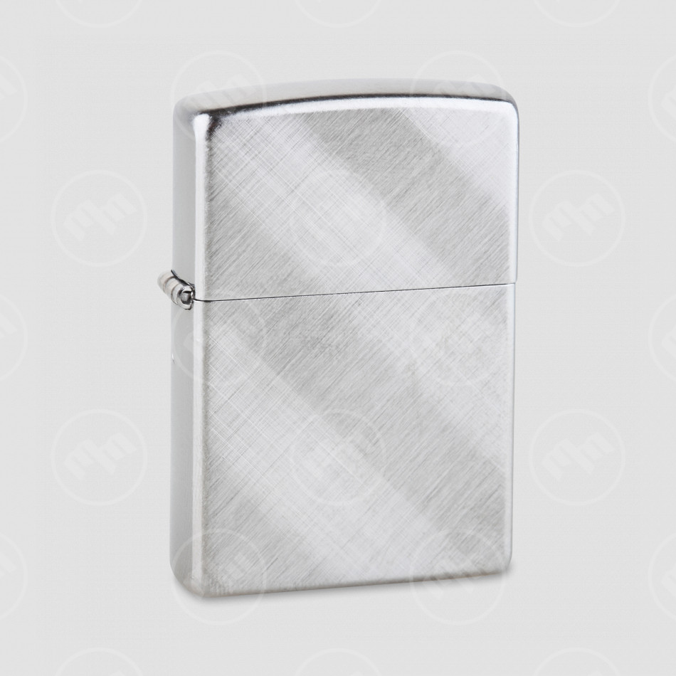 Зажигалка ZIPPO Classic с покрытием Brushed Chrome, латунь/сталь, серебристая, матовая, ZIPPO, США