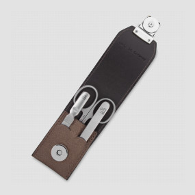 Набор маникюрный в кожанном футляре, 3 предмета, PREMAX, Италия, PREMAX (Италия)