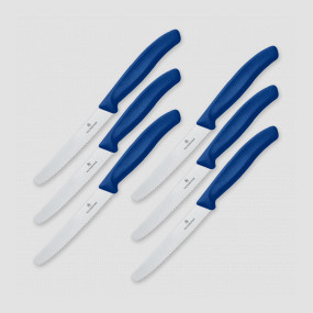 Набор из 6 столовых ножей Swiss Classic 11 см, VICTORINOX, Швейцария, Набор ножей 5 предметов