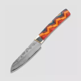 Нож кухонный сантоку для чистки овощей и фруктов, 9 см, SANTA FE STONEWORKS, США, Эксклюзивные кухонные ножи