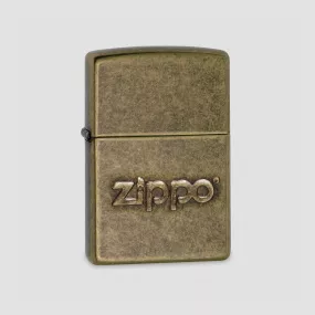 Зажигалка Classic Antique Brass Zippo logo, ZIPPO, США, Зажигалки