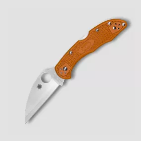 Нож складной Delica 4 FRN Burnt Orange Wharncliffe HAP 40 Sprint Run, 7,4 см, SPYDERCO, США, 