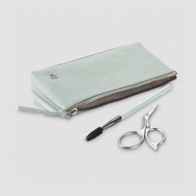 Набор для ухода за бровями в кожаном футляре, цвет мятный, 2 предмета, Twinox, ZWILLING J.A. HENCKELS, Германия, ZWILLING J.A. HENCKELS (ГЕРМАНИЯ)