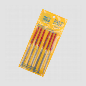 Набор из 6-ти точильных надфилей различных сечений Fine Grit (600), цвет: красный, серия Knife sharpeners, EZE-LAP, США, EZE-LAP (США)