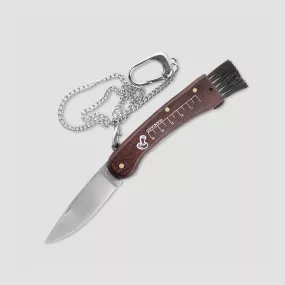 Нож складной грибной с щеткой Mushrooms Knife, 7 см, FOX, Италия, Складные ножи FOX KNIVES