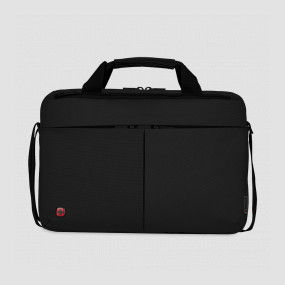 Сумка для ноутбука 14 Format, размер: 26 х 39 х 8 см, материал: нейлон, пвх, цвет: черный, WENGER, Швейцария, Сумки