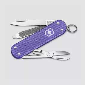 Нож швейцарский складной Classic Alox Electric Lavender, 5 функций, 4 см, VICTORINOX, Швейцария, Швейцарский нож