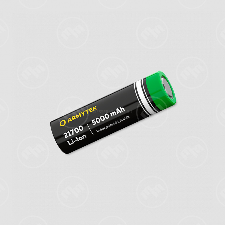 Аккумулятор незащищенный 21700 Li-Ion 5000 mAh, ARMYTEK, Канада