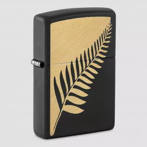 Зажигалка бензиновая Zen Flora Design Black Matte, ZIPPO, США, Зажигалки