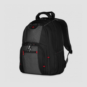 Рюкзак Pillar, объем: 25 л, размер: 48 х 38 х 25 см, материал: полиэстер 1680D, ПВХ, цвет: черный, WENGER, Швейцария, WENGER (Швейцария)