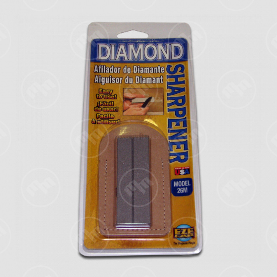 Брусок алмазный c кожаным футляром карманный Medium Grit, EZE-LAP, США