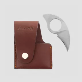 Кардхолдер с ножом, коричневый, SHOKUROFF KNIVES, Россия, SHOKUROFF KNIVES (Россия)