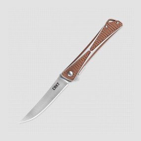 Нож складной Crossbones Bronze, 9 см, CRKT, США, Городские EDC-ножи
