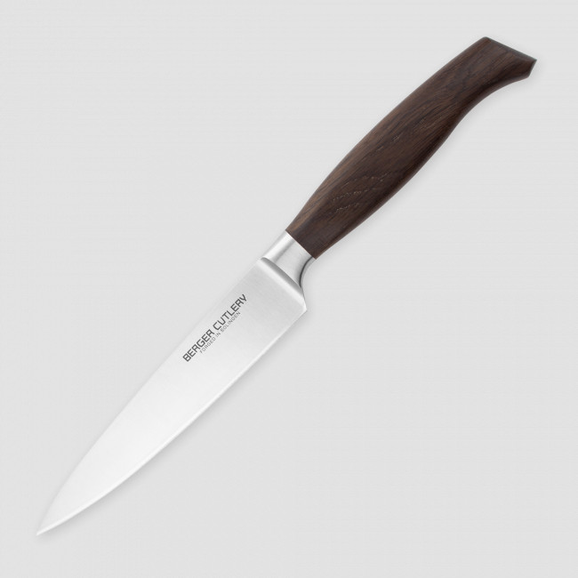 Нож универсальный, 16 см, серия Ergo Line Smoked Oak, BERGER CUTLERY, Германия