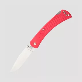 Нож складной 110 Folding Hunter Slim Select Red , 9,5 см, материал клинка: сталь 420HC, материал рукояти: термопластик GRN, BUCK, США, BUCK (США)