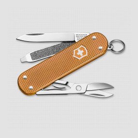 Нож швейцарский складной Classic Alox Wet Sand, 5 функций, 4 см, VICTORINOX, Швейцария, VICTORINOX (Швейцария)