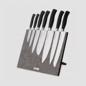Набор кухонных ножей, 7 штук, на магнитной подставке ComposeEat, серия Ergo Line Pro, BERGER CUTLERY, Германия, Ergo Pro BERGER CUTLERY